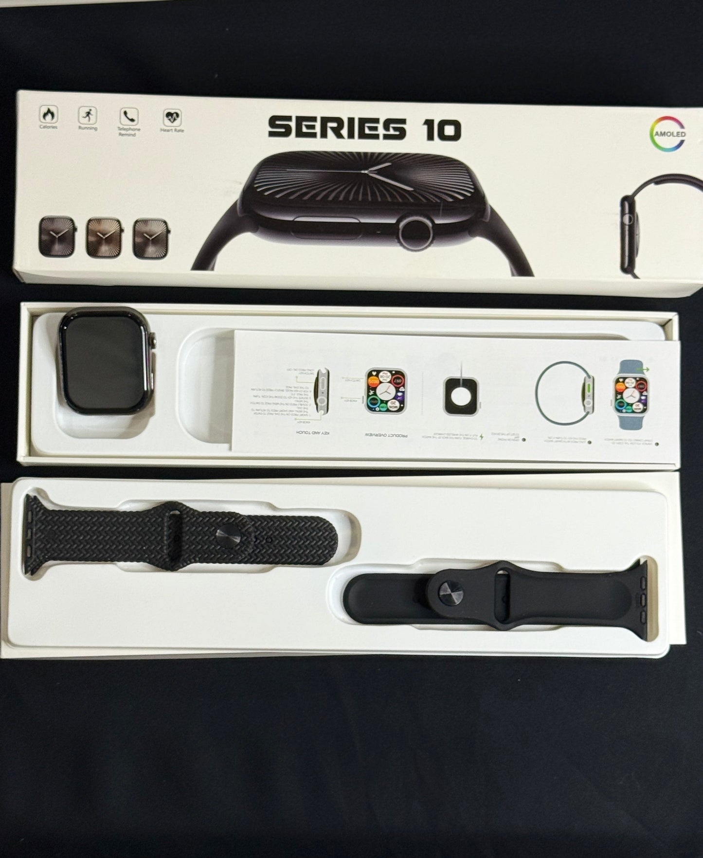 Premium Smart Watch Series 10 – Full Screen HD | Apple logo | Bluetooth Calling | Fitness & Health Tracker