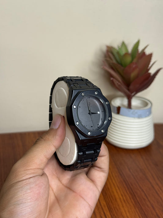 Audemars Piguet Royal Oak Arabic Dial Matte Black Watch (Luxury Edition)