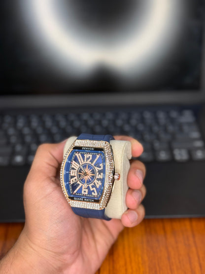 Luxury Diamond Bezel Nautical Watch – Inspired by Franck Muller Vanguard Yachting