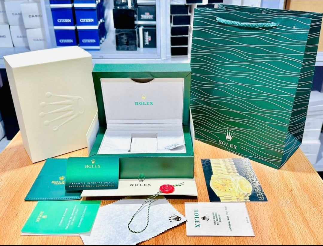 Rolex Original Box Set with Warranty Card & Accessories