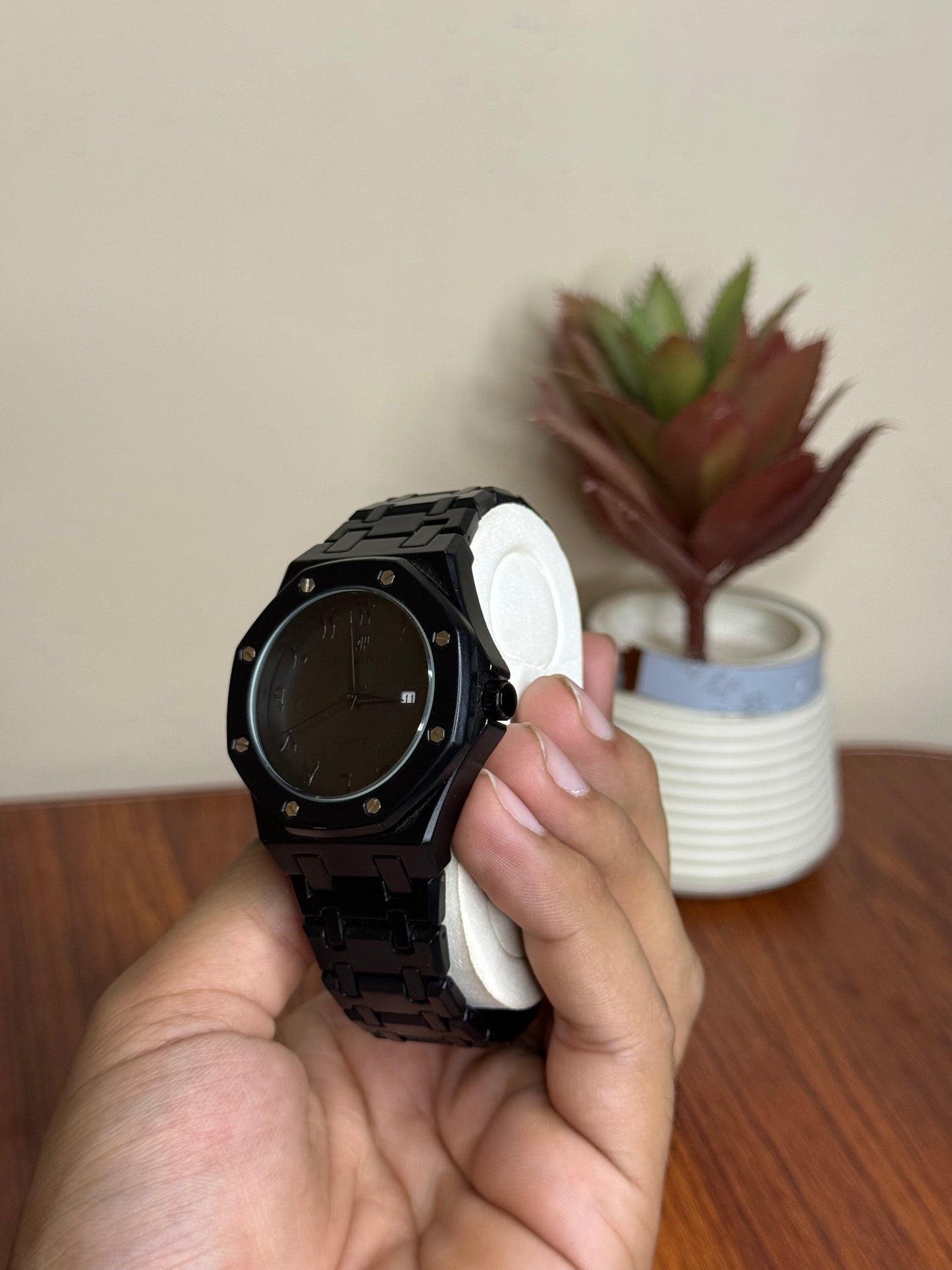 Audemars Piguet Royal Oak Arabic Dial Matte Black Watch (Luxury Edition)