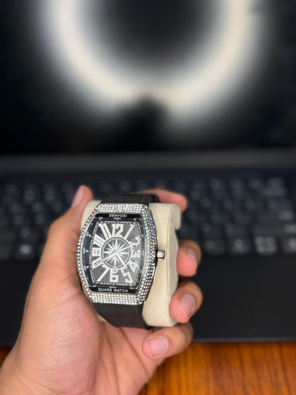 Luxury Diamond Bezel Nautical Watch – Inspired by Franck Muller Vanguard Yachting