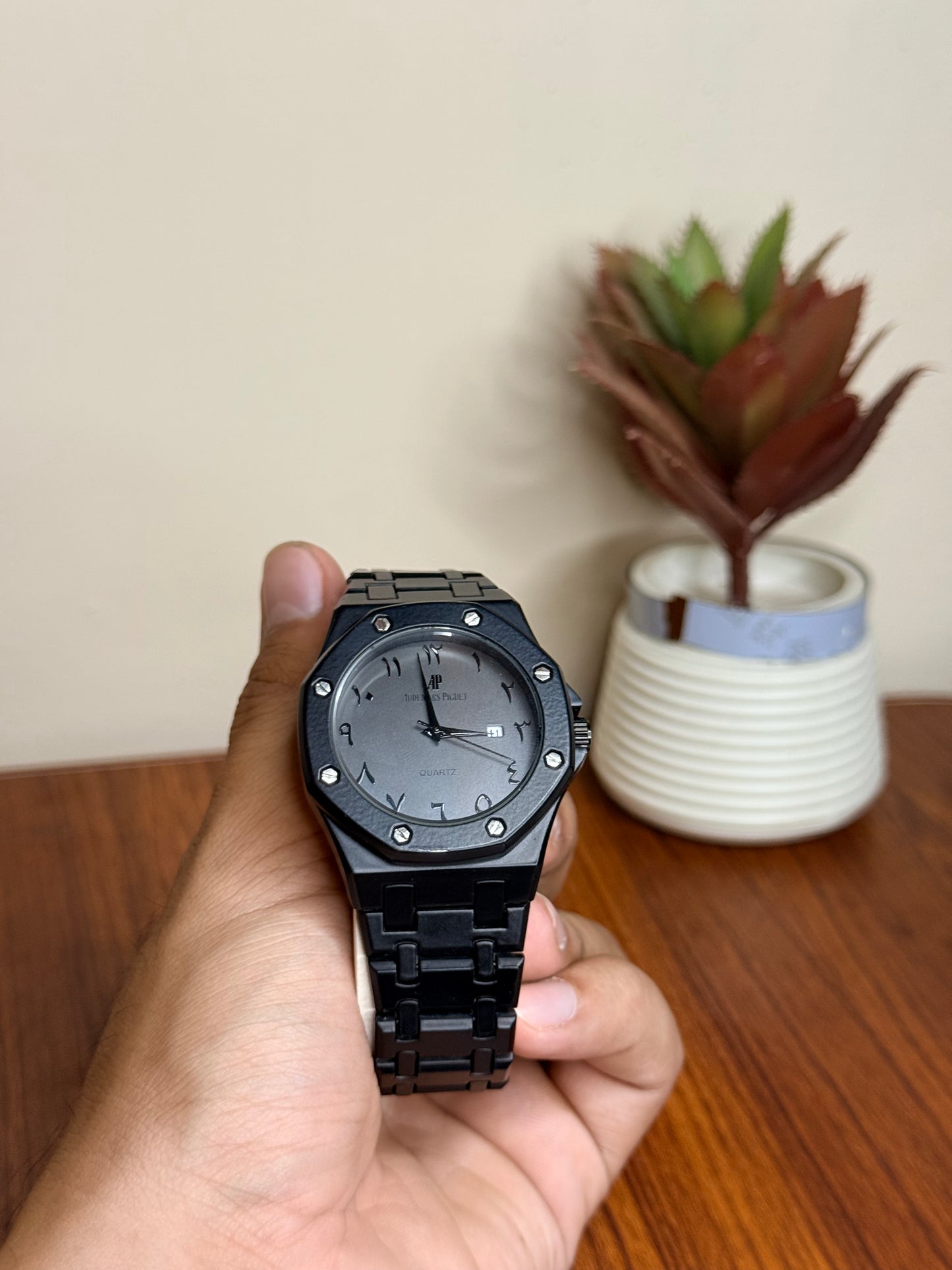 Audemars Piguet Royal Oak Arabic Dial Matte Black Watch (Luxury Edition)